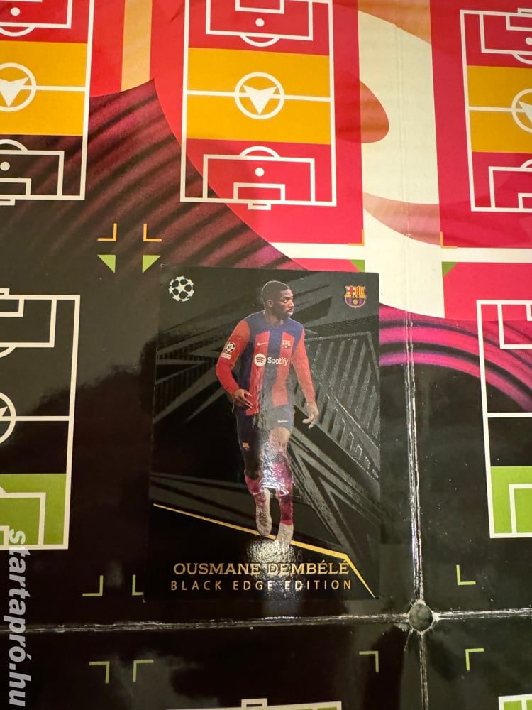  494 Ousmane Dembélé Black Edge Edition focis kártya (FC Barcelona) MATCH ATTAX BL 2023-24 