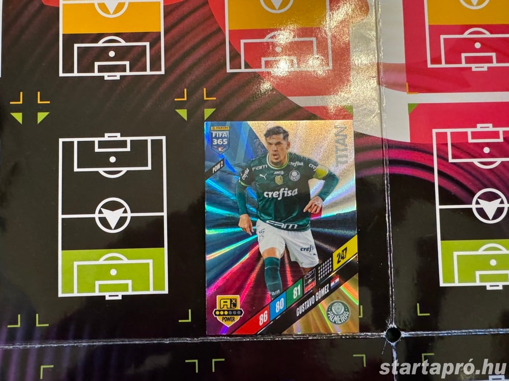 Gustavo Gomez Titan focis kártya Panini FIFA 365 2024 POW 2