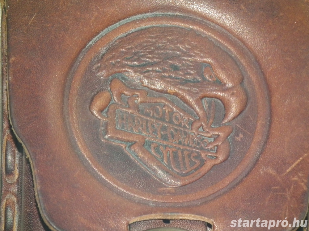 Harley Davidson emblemás bőr táska övtáska vagány bőrtáska