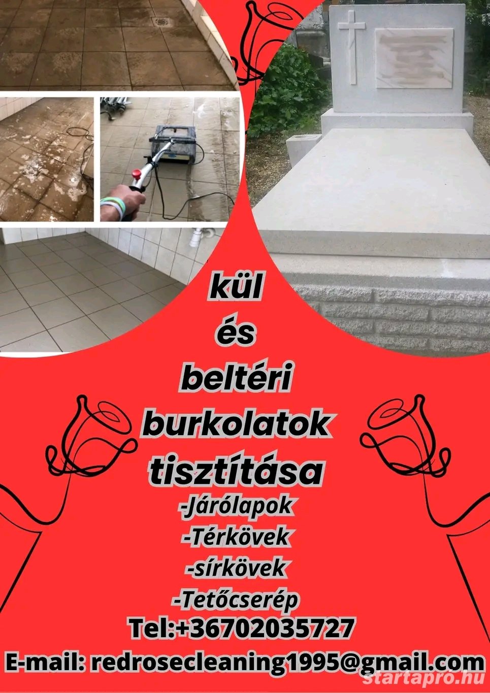 Kűll és beltéri búrkolat tisztítás! RedRoseCleaning 