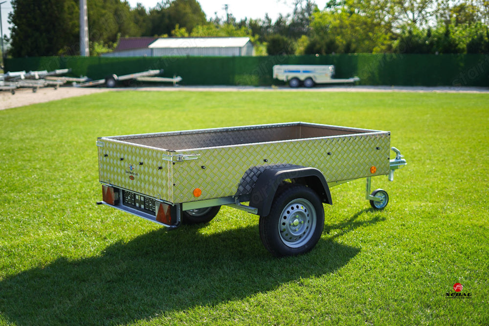 Új 2m-es alumínium oldalfalas utánfutó akciósan csak 379.000 Ft