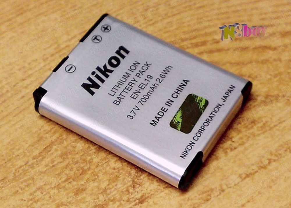 Akkumulátor Nikon EN-EL19 700 mAh Li-ion, új fóliás csomagolású gyári termék