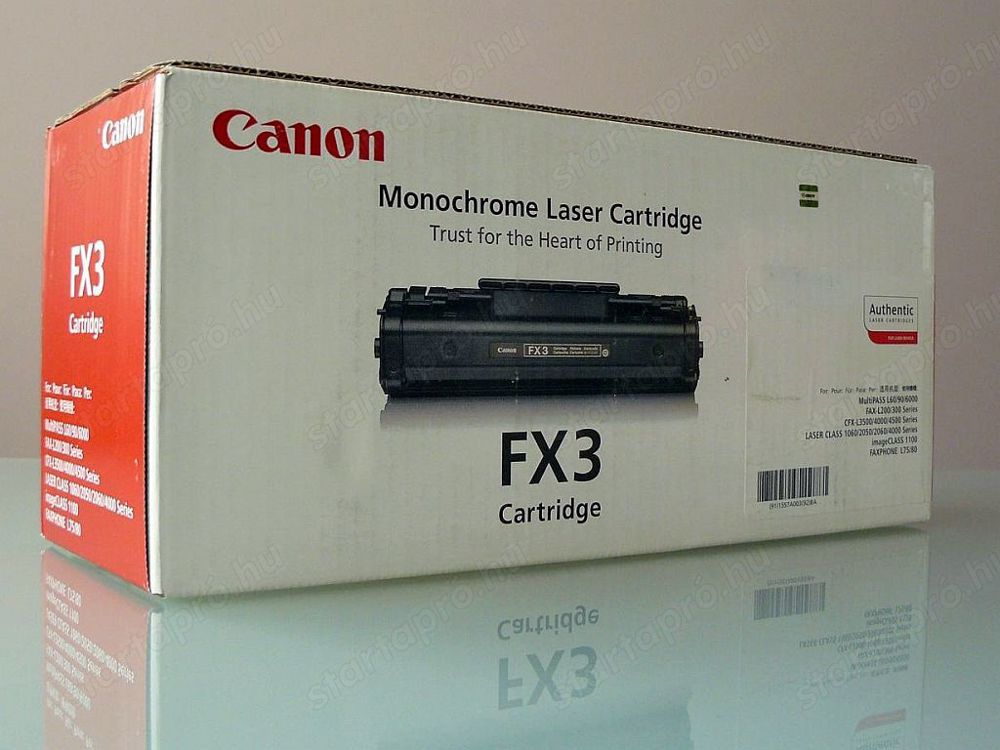 Canon FX3 eredeti fax toner ; Canon FX-3 nyomtató toner ; Canon FX 3  = 9.525.-Ft