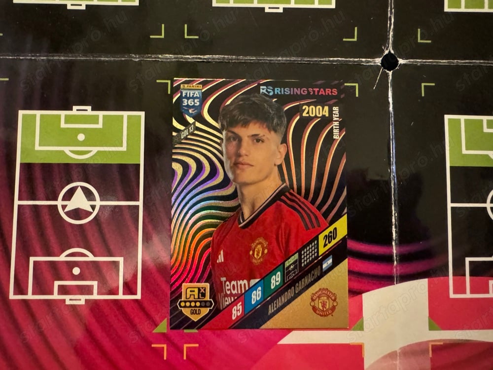 Alejandro Garnacho Risingstars focis kártya Panini FIFA 2024 Gol 13