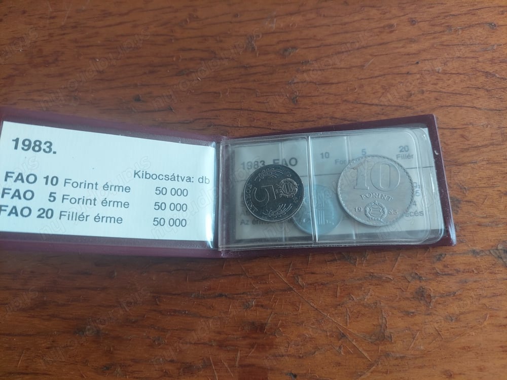 1983 FAO érme sor BU 10 forint   5 forint   20 fillér