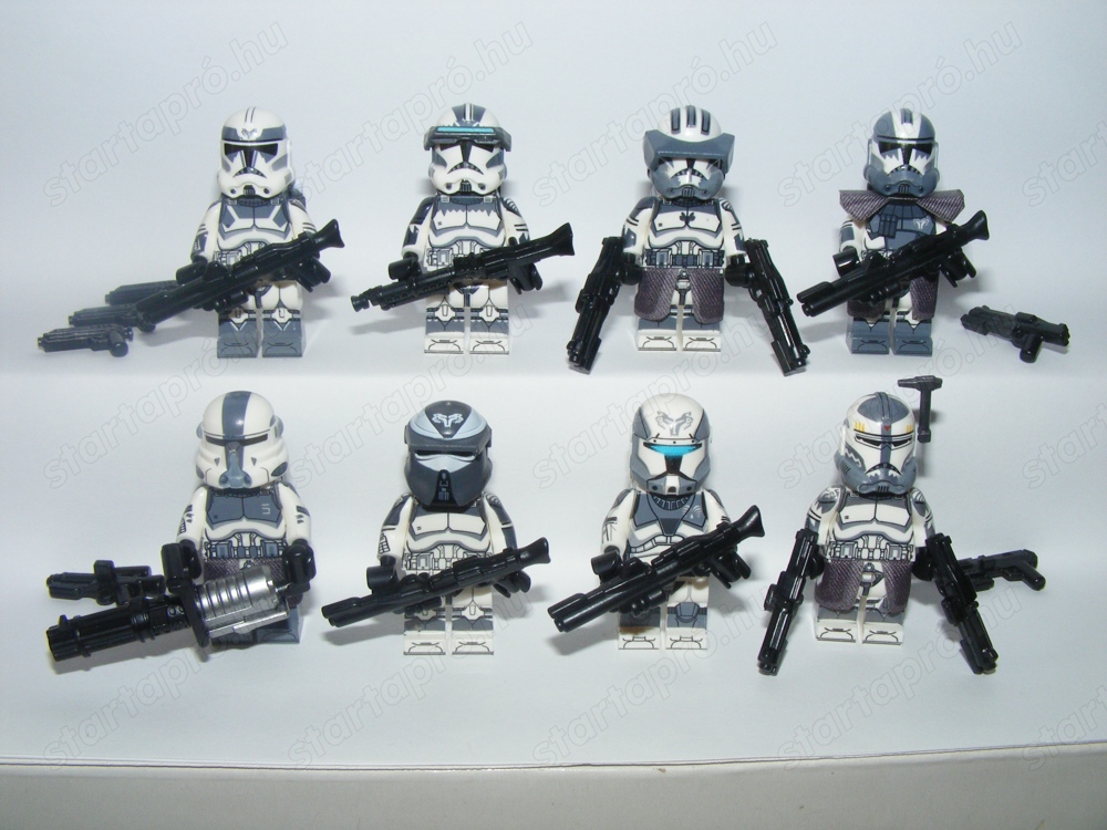 Lego Star Wars figurák Wolfpack trooper Sergeant Regiment Commando figura ÚJ