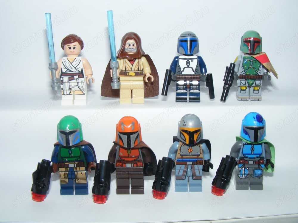 Lego Star Wars figurák Mandalóri Mandalorian katonák Rey Obi Wan ÚJ