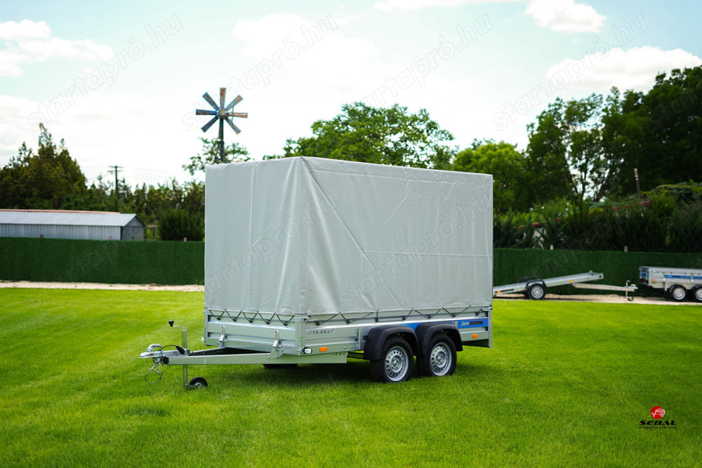 Új SEBAL - SOLIDUS 330 - 2 TENGELYES UTÁNFUTÓ (330 x 150 cm) ponyvával bruttó 