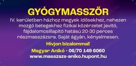 Gyógymasszőr házhoz megy