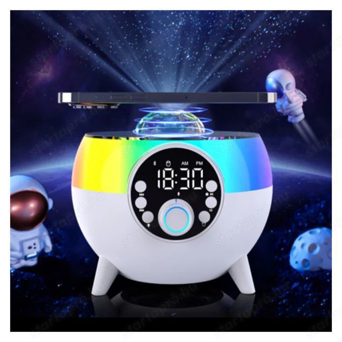 Starry Sky Light vezeték nélküli töltő Bluetooth hangszóró BT-2203 RGB színes hangulatú éjszakai fén