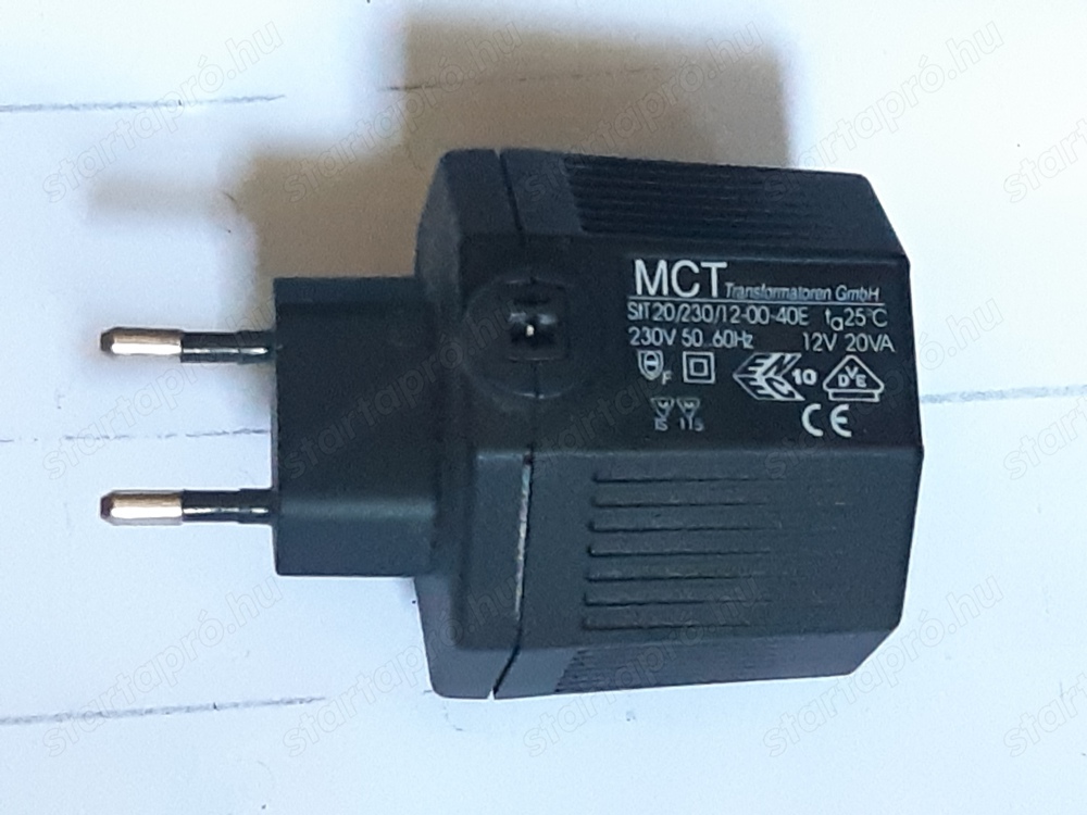 MCT AC adapter 12V 20VA működő