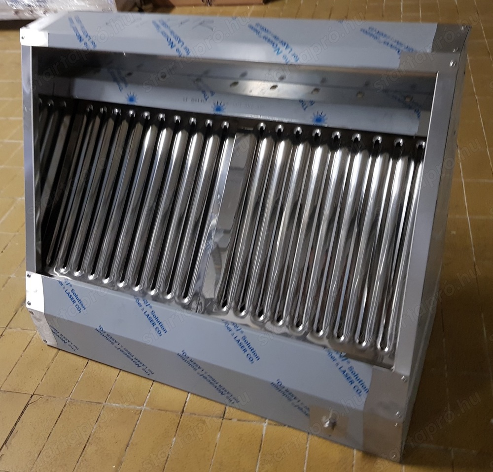 Új inox ipari nagykonyhai 1400 x 700 x 450 mm-es elszivó elszivóernyő páraelszivó