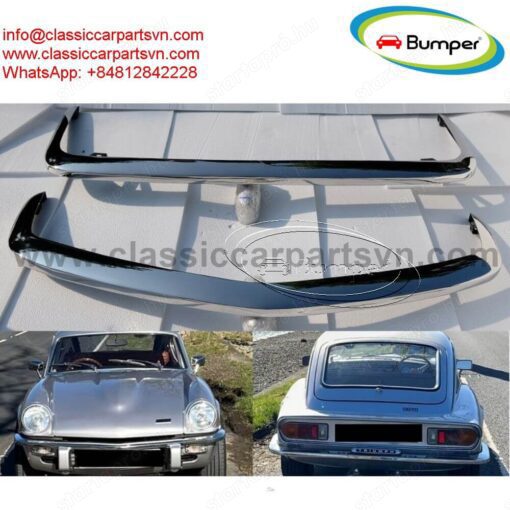 Triumph Spitfire MK4, MK3 GT6, 1500 bumpers by stainless steel new 