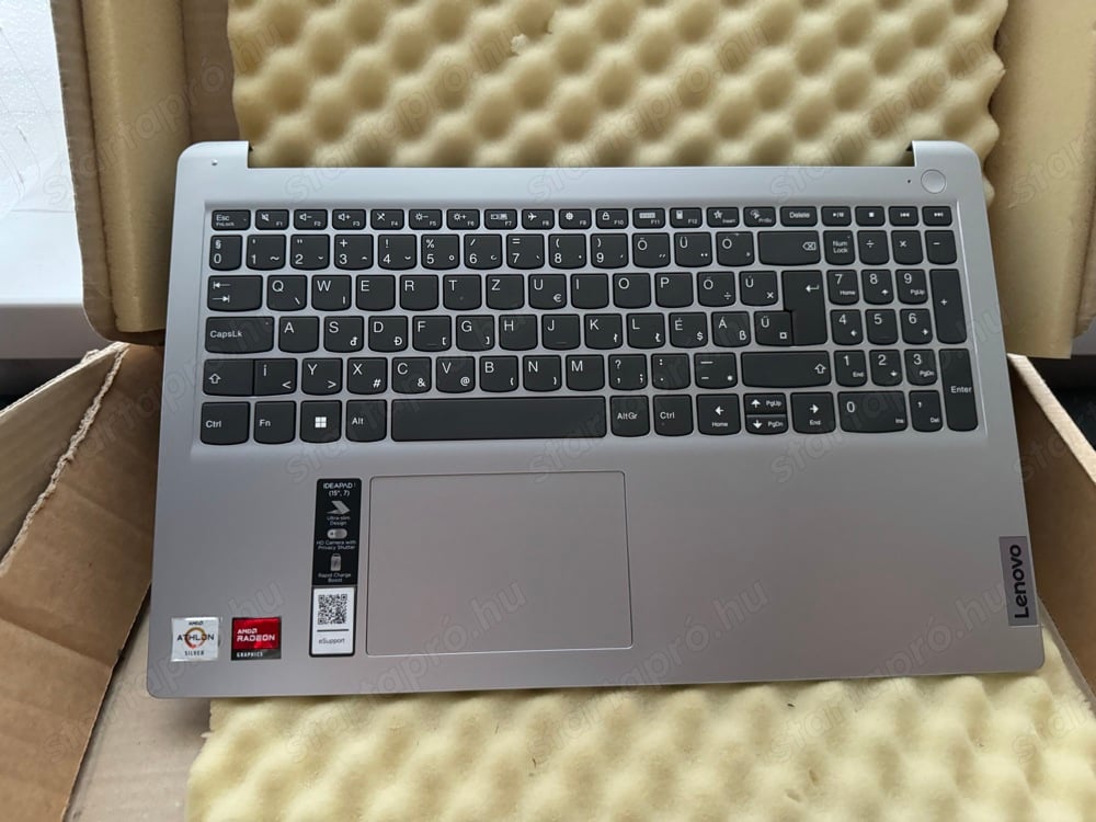 Lenovo Ideapad 1-15AMN7 magyar billentyűzet komplett palmrest 5CB1J51296