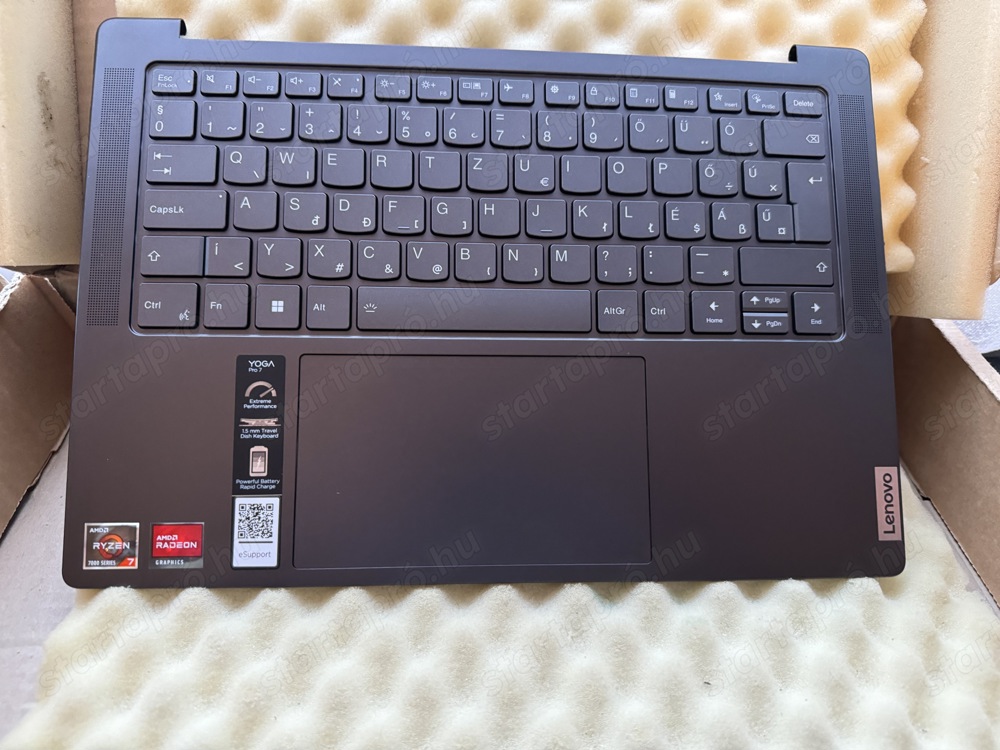 Lenovo Yoga Pro 7-14ARP8 világítós magyar billentyűzet komplett használt 5CB1L50266