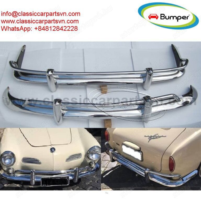 VW Karmann Ghia US Export style bumpers year (1956-1966) by stainless steel new