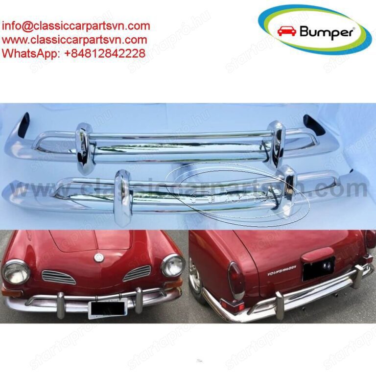 VW Karmann Ghia US Export style bumpers year (1970-1971) by stainless steel new