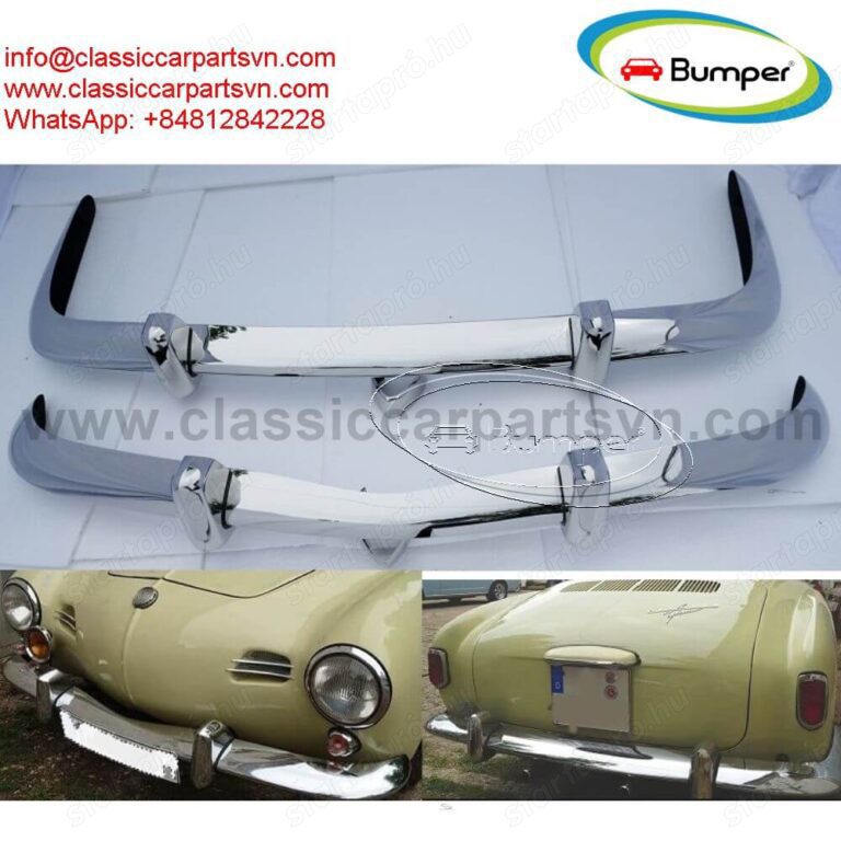 Volkswagen Karmann Ghia Euro style bumpers (1970   1971) by stainless steel new