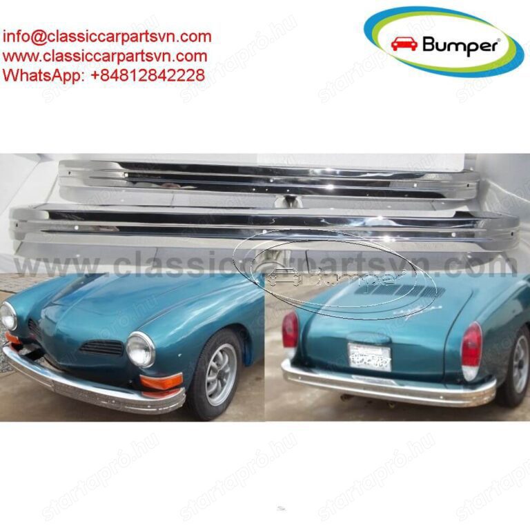 Volkswagen Karmann Ghia (1972-1974) bumpers by stainless steel new 