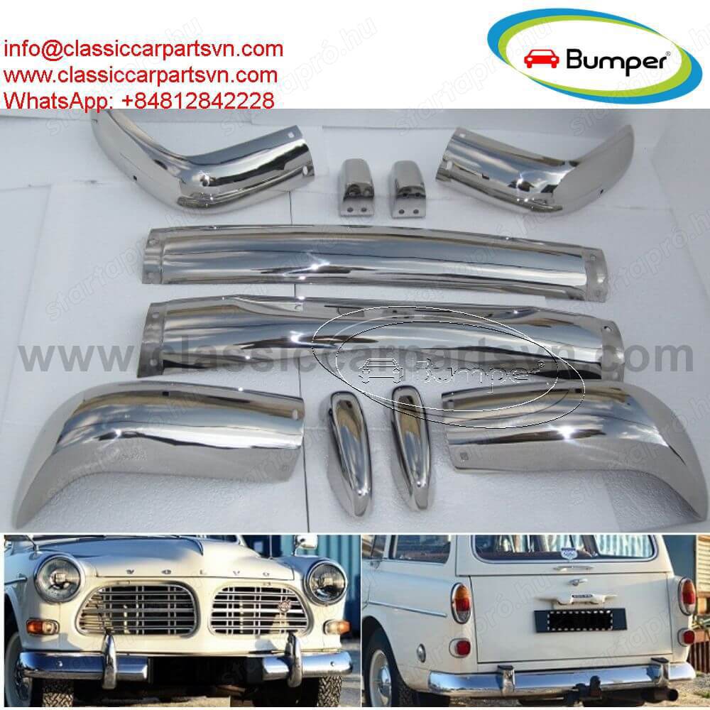 Volvo Amazon Station Wagon Estate P220 (1962-1969) bumpers by stainless steel 