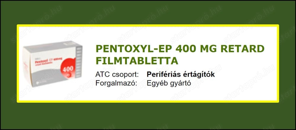 Bontatlan Pentoxyl-EP 400 mg 100 db-os