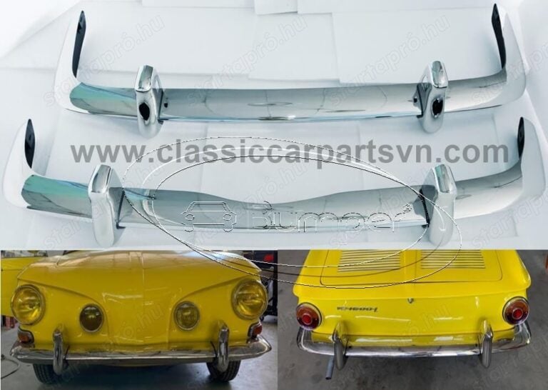 Volkswagen Karmann Ghia T34 (1966-1969) bumpers by stainless steel new