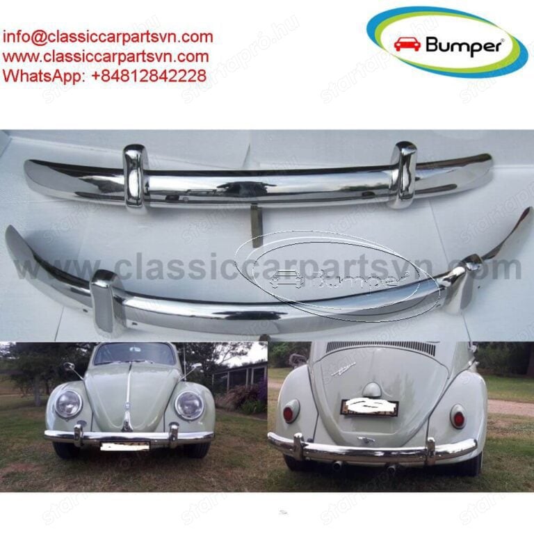 VW Beetle European style (1955-1972) bumpers by stainless steel new