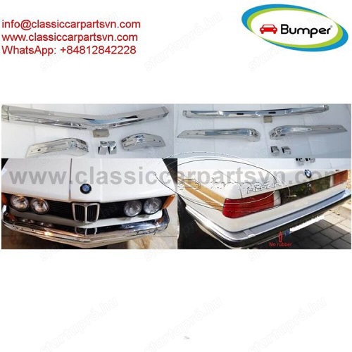 BMW E21 bumpers full set new (1975-1983) by stainless steel new