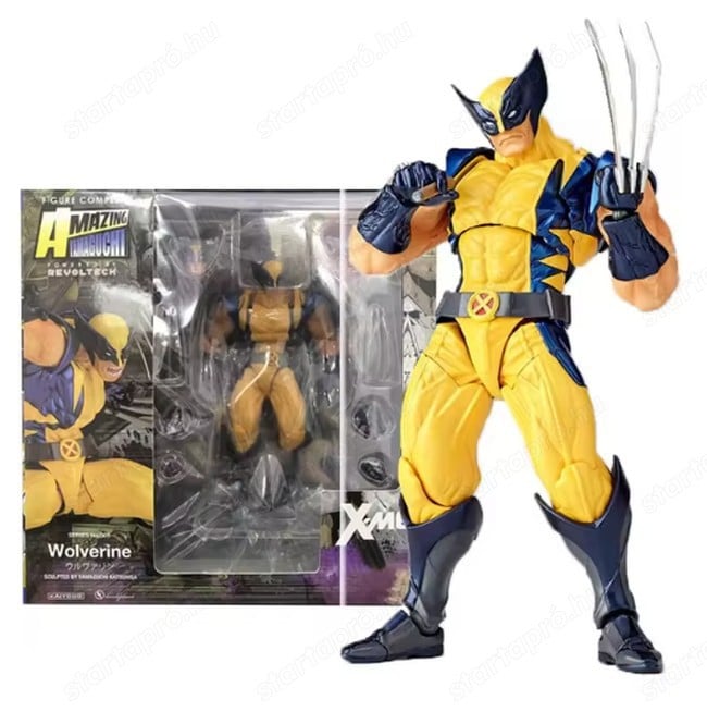 Yamaguchi Wolverine figura classic yellow jacket cserélhető fejek és kezek 