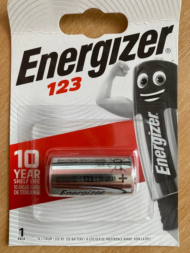 Energizer CR123 Lítium Fotó Elem   3V   1500 mAh