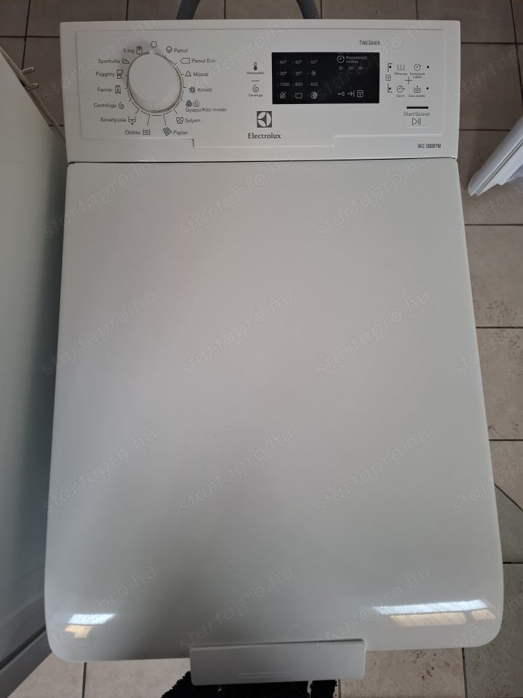 Használt Electrolux EWT1062TDW Felültöltős Mosógép [H16405] 1-3-6 hónap garanciával