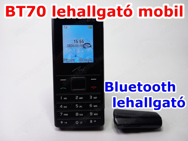   Lehallgató Mobiltelefonnal és Bluetooth-al is. 