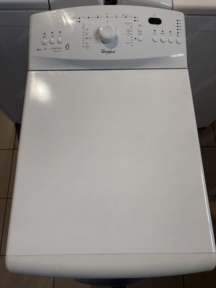 Felújított Whirlpool AWE 66710 Felültöltős Mosógép [HFV701] 6 hónap garanciával