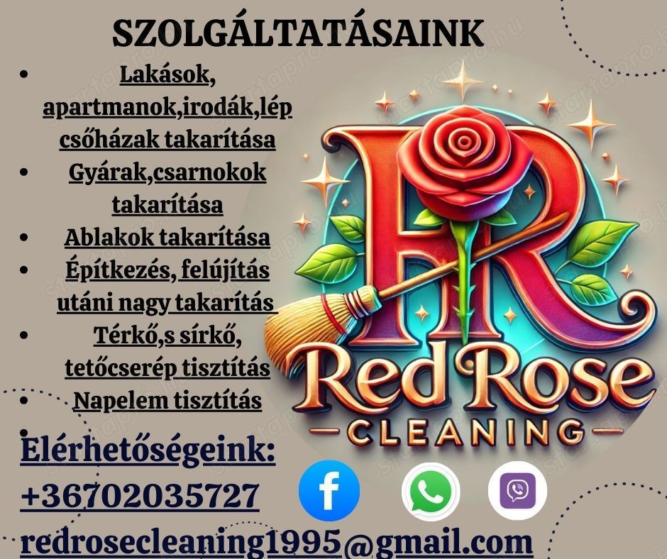 Red Rose Cleaning Veszprém takarítás 