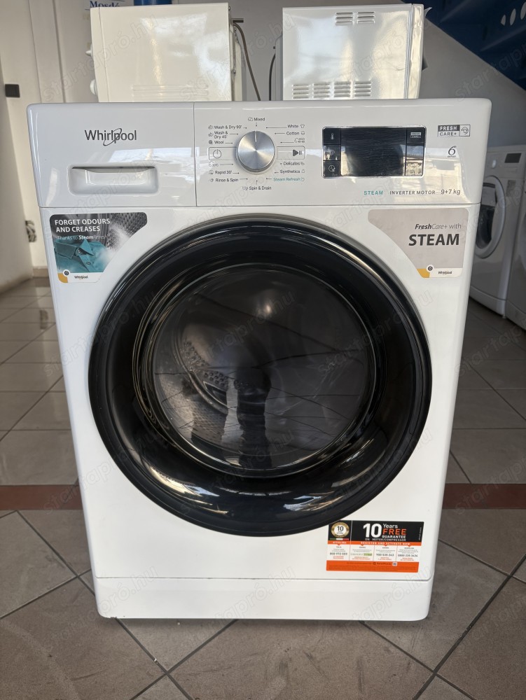 Használt Whirlpool FFWDB9 76258 BV EE Mosó- és Szárítógép [KH182] 6 hónap garanciával