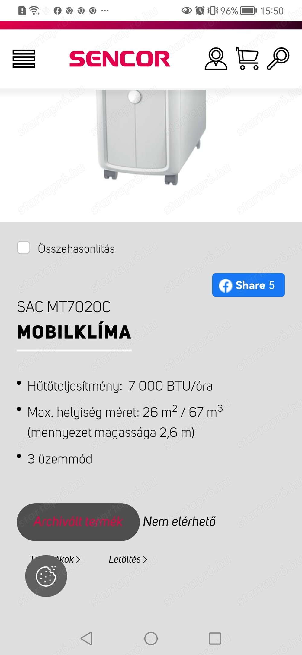 Sencor mobilklíma 