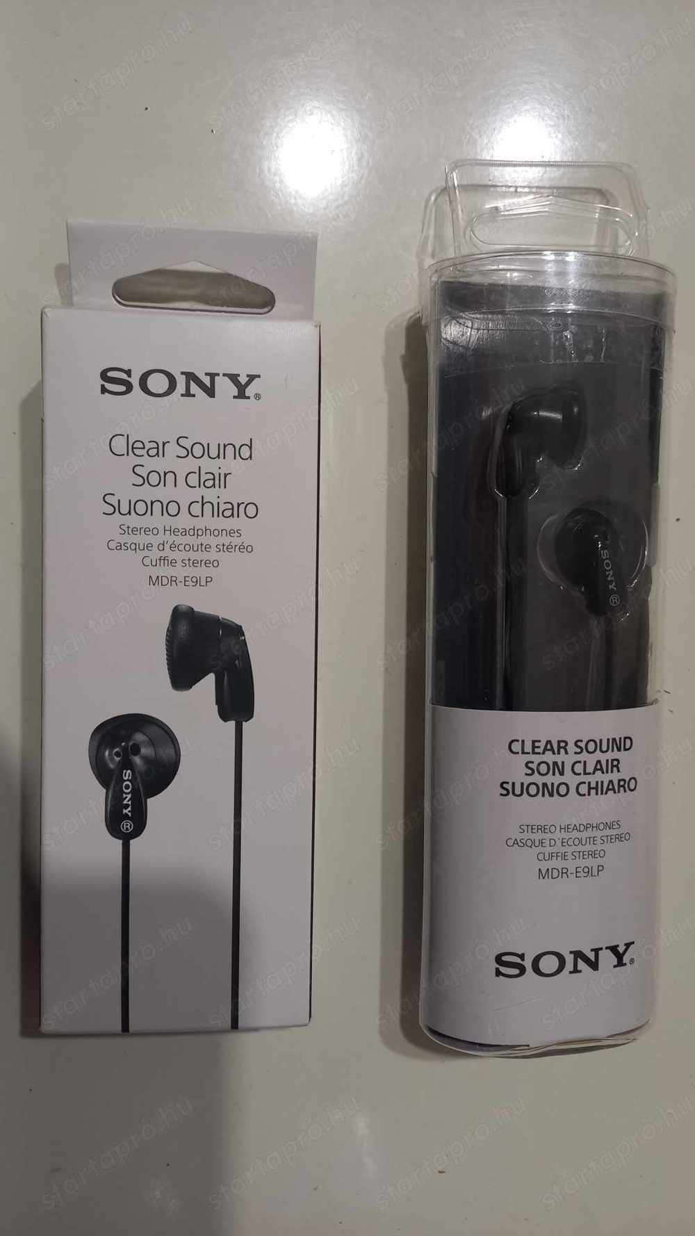 Sony fülhallgató 2 darab fekete színben (Újra csomagolt termék!)