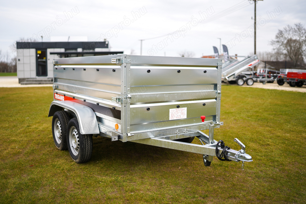 Új SEBAL 2P233 utánfutó oldalfal magasítóval, forgalomba helyezve, rendszámmal bruttó 767.000,- Ft