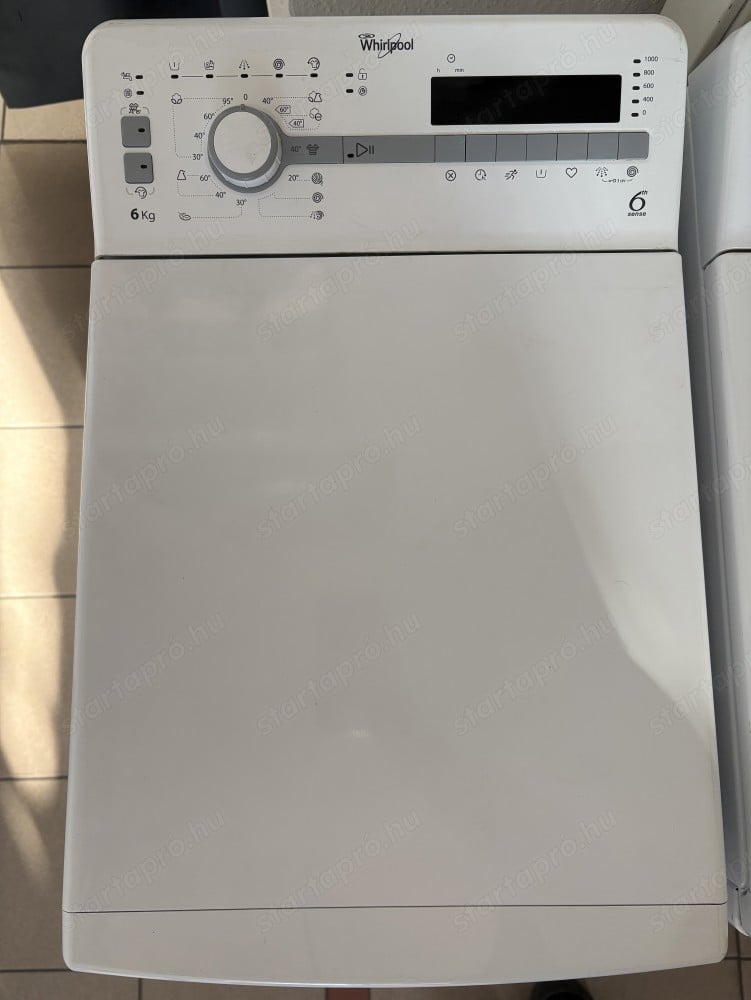 Felújított Whirlpool TDLR 60111 Felültöltős Mosógép [HFV715] 6 hónap garanciával