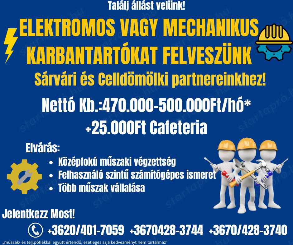 Elektromos és Mechanikus Karbantartó