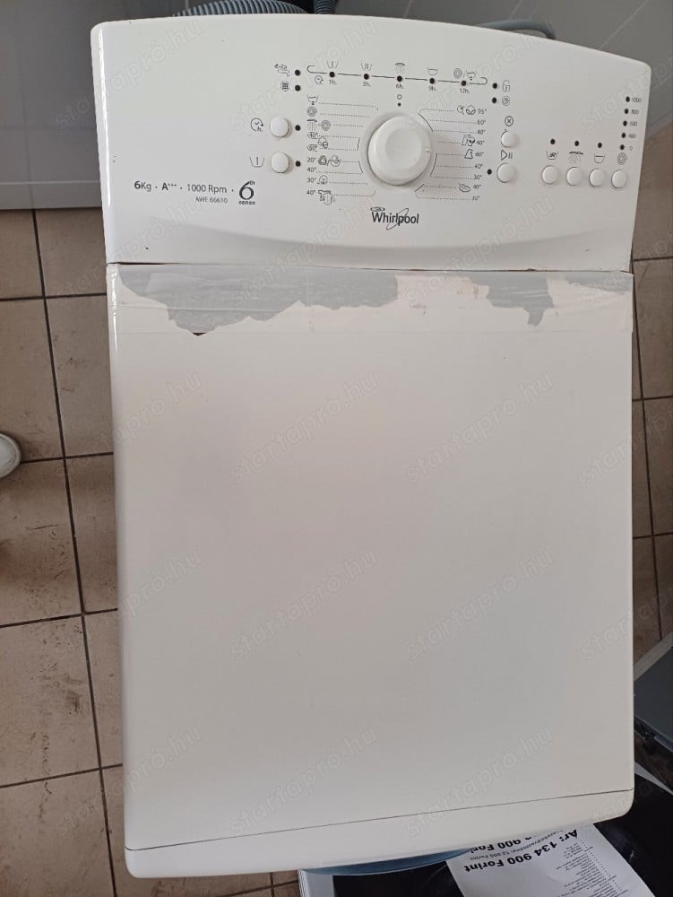 Használt Whirlpool AWE 66610 Felültöltős Mosógép [H16666] 1-3 hónap garanciával