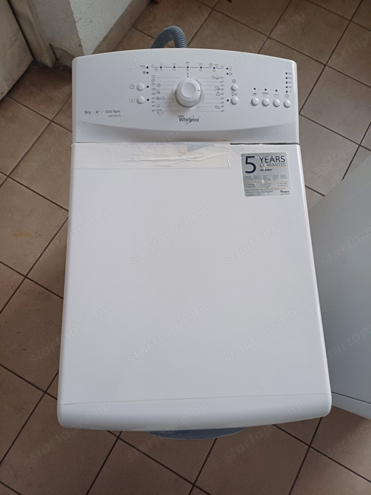 Használt Whirlpool AWE50510 Felültöltős Mosógép [H16669] 1-3 hónap garanciával