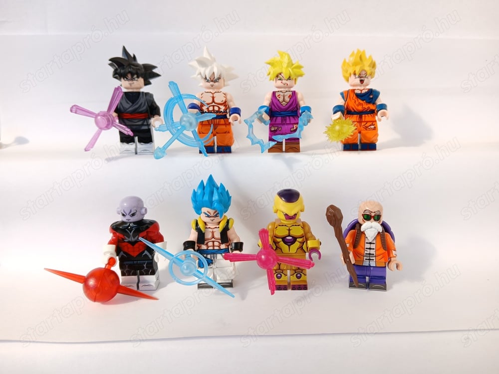 Lego Dragon Ball Z figurák Son Goku Black Roshi Gohan Gogeta Gold Frieza ÚJ