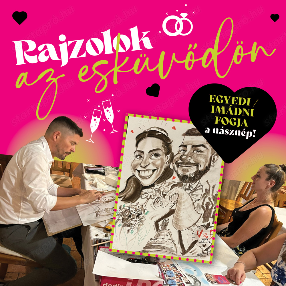 Rajzolok az esküvődön!