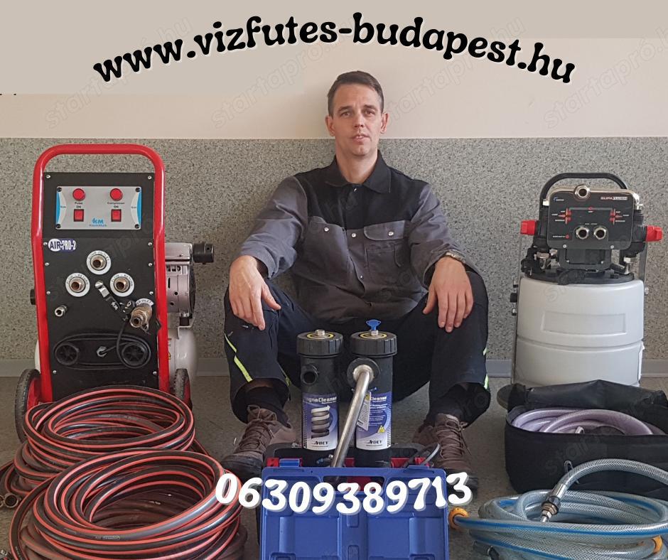 2.kerületben vegyszeres fűtésrendszer átmosás,vegyszeres padlófűtés tisztítása 06309389713