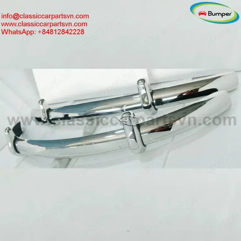 VW Beetle European style (1955-1972) bumpers by stainless steel new 