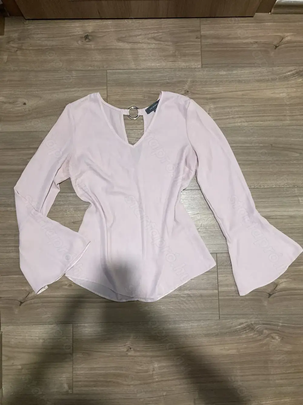 Primark harang ujjú rózsaszín csinos irodai blúz S Primark harang ujjú rózsaszín csinos irodai blúz S