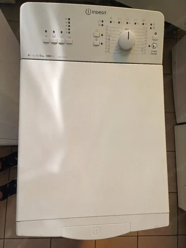 Felújított Indesit ITWA 51051 W felültöltős mosógép [HFV743] 3-6 hónap garival