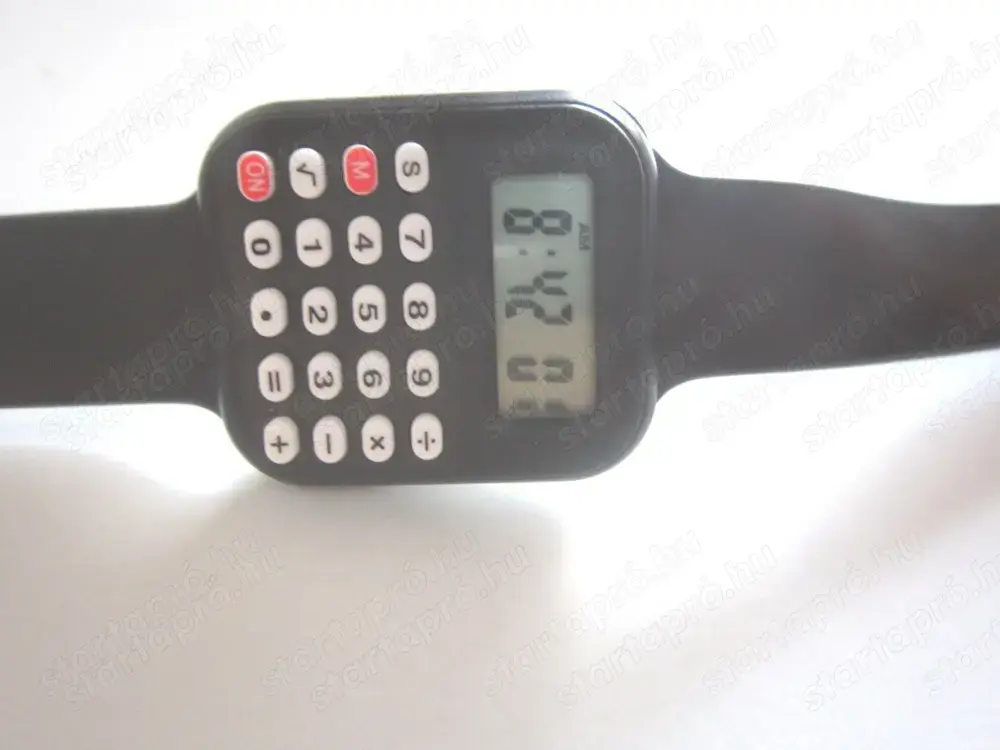 Számológépes karóra új fekete uniszex digitális LCD quartz * Easyboxba 1480 Számológépes karóra új fekete uniszex digitális LCD quartz * Easyboxba 1480