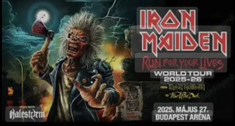 Iron Maiden 1db koncertjegy Máj.27.19-30 Iron Maiden 1db koncertjegy Máj.27.19-30